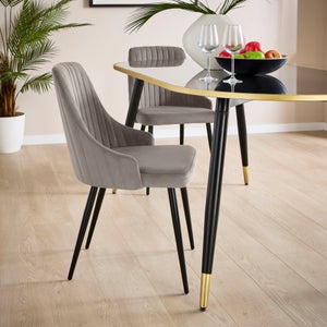 Shea Set Of 2 Dining Chairs- Velvet