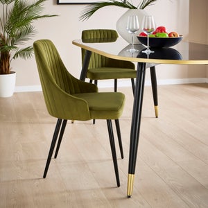 Shea Set Of 2 Dining Chairs- Velvet