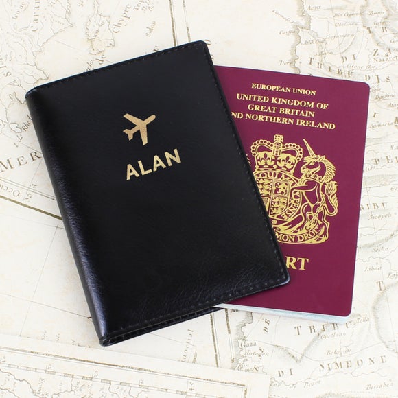 Personalised Gold Name Passport Holder