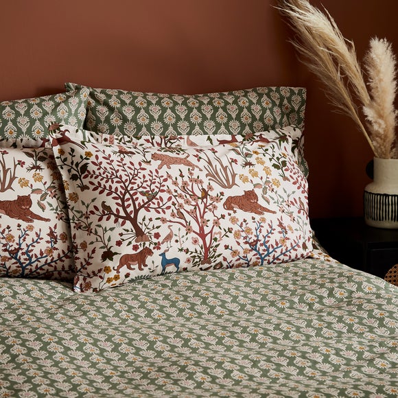 Forest Animal Natural Oxford Pillowcase