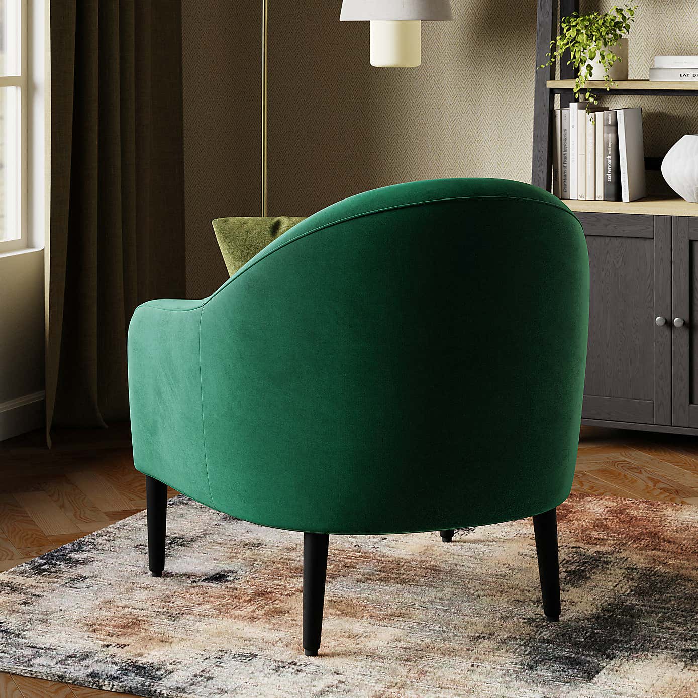 Kaspar Velvet Tub Chair Dunelm Kaspar Velvet Tub Chair Dunelm