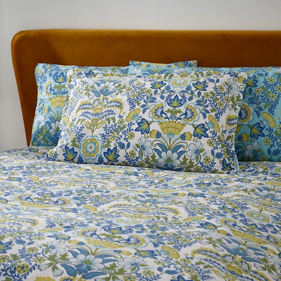 Darcey Damask Teal Oxford Pillowcase