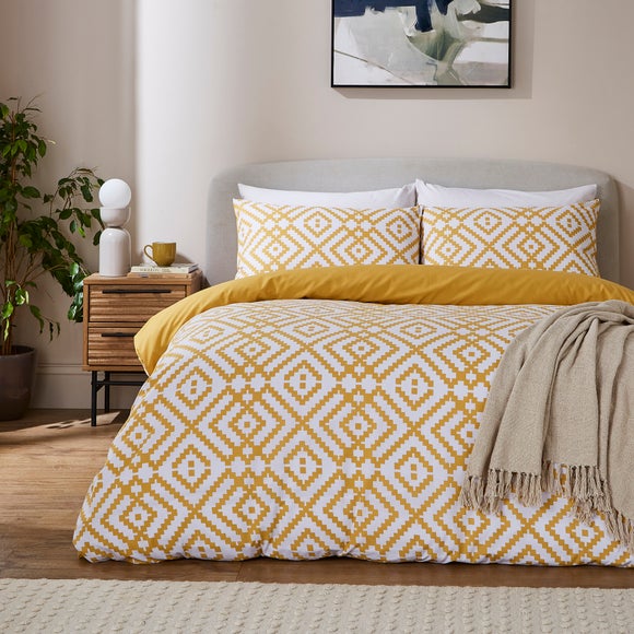 Sunny Geometric Duvet Cover Pillowcase Set