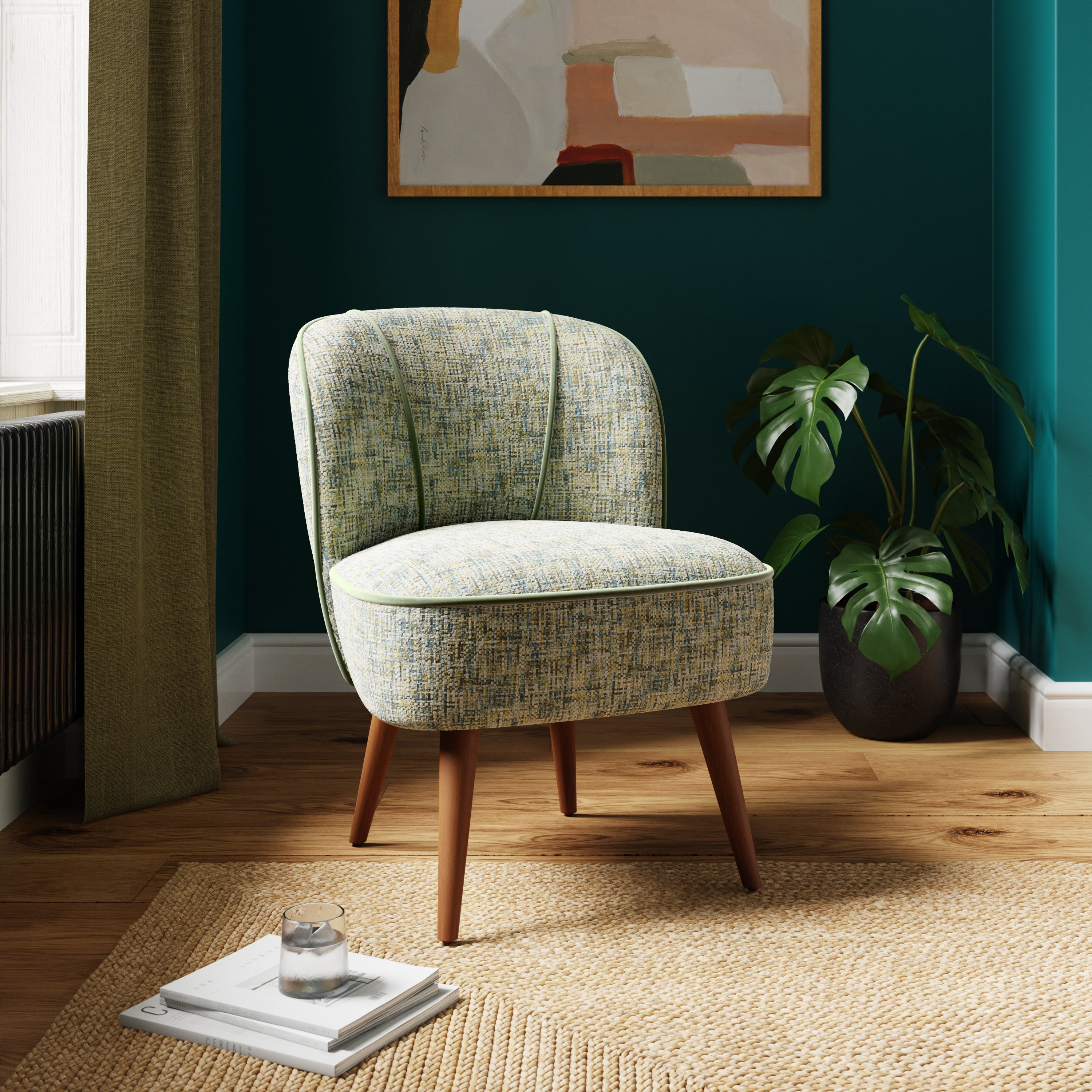 Elsie Multi Chenille Cocktail Chair