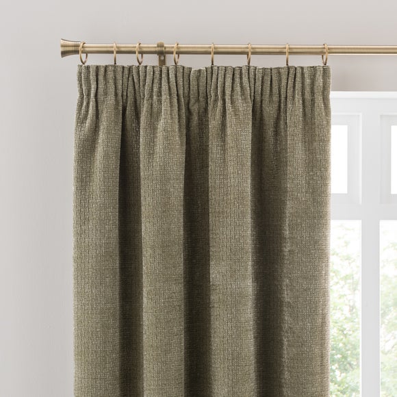 Alayna Chenille Pencil Pleat Curtains