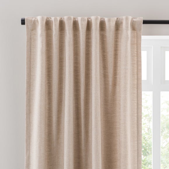 View Zia Linen Look Multi Header Unlined Curtains View Zia Linen Look Multi Header Unlined Curtains