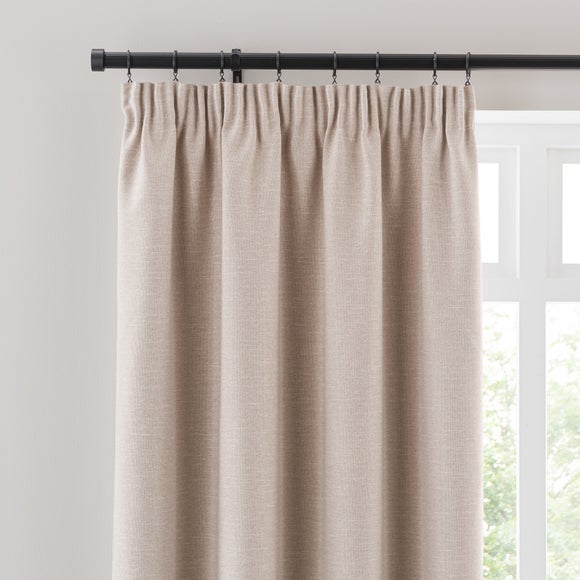 Calista Pencil Pleat Curtains Natural undefined
