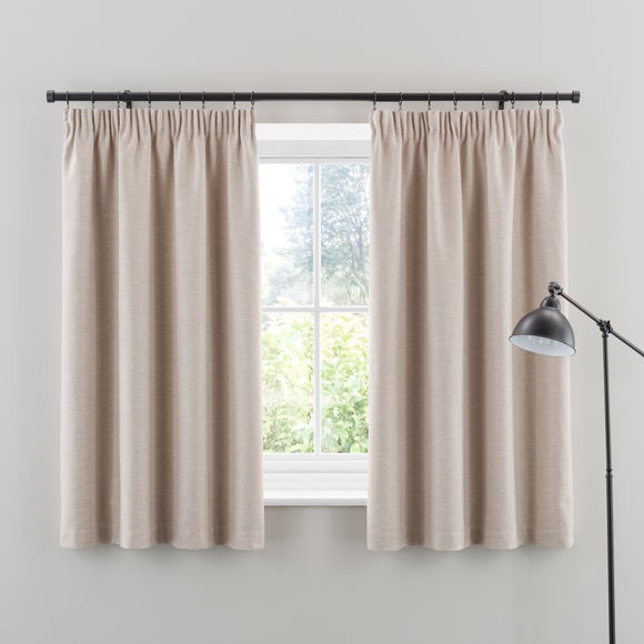 Calista Pencil Pleat Curtains Natural undefined
