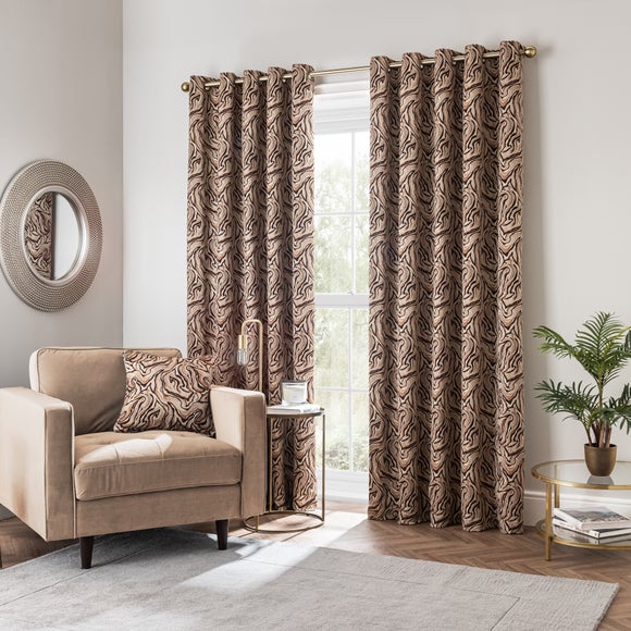 Magma Marbled Eyelet Curtain