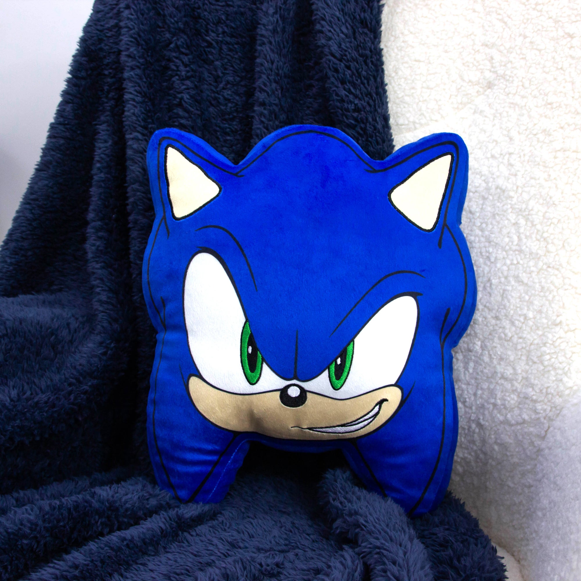 Sonic The Hedgehog 3d Cushion Blue