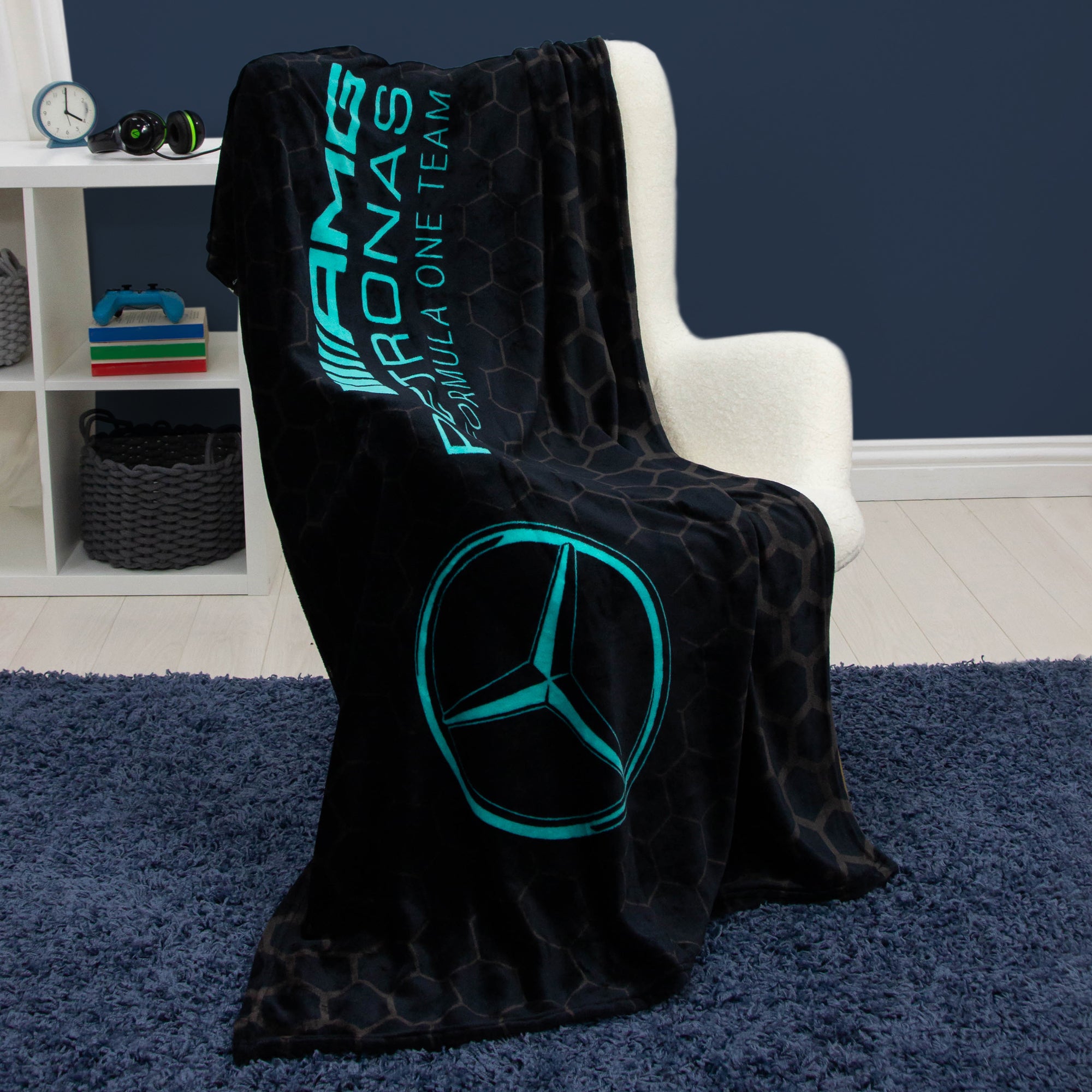 Mercedes Stealth Fleece Blanket Black