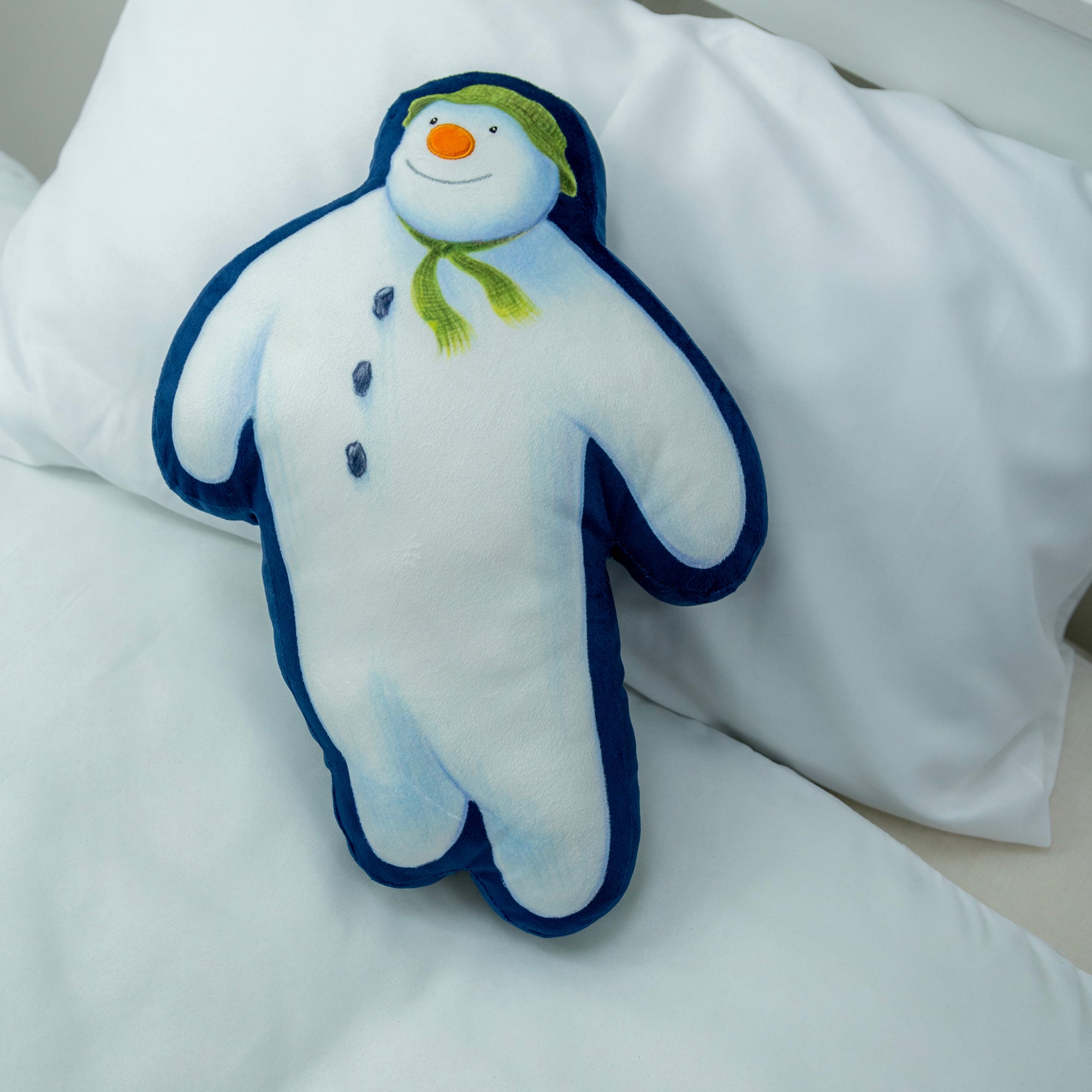 The Snowman 3d Cushion White