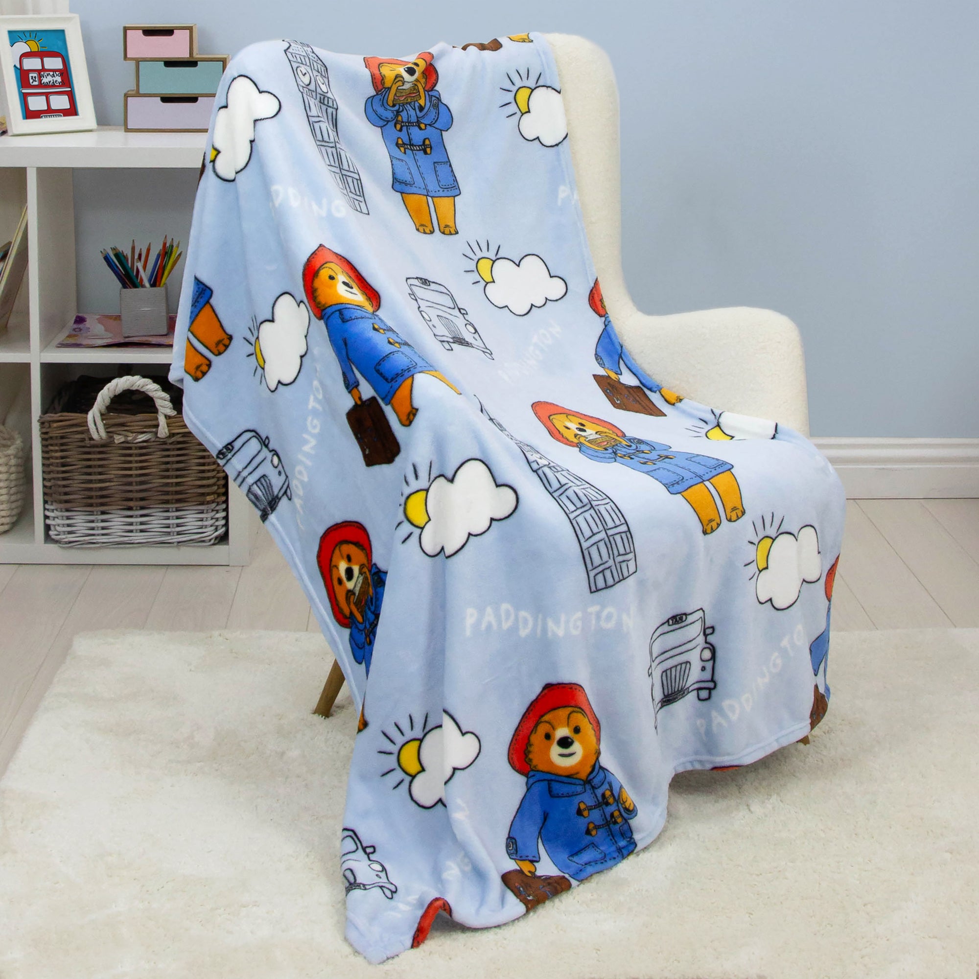 Paddington Skyline Fleece Blanket