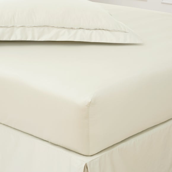 Dorma Luxurious & Silky 500 Thread Count 100% Cotton Sateen Fitted Sheet