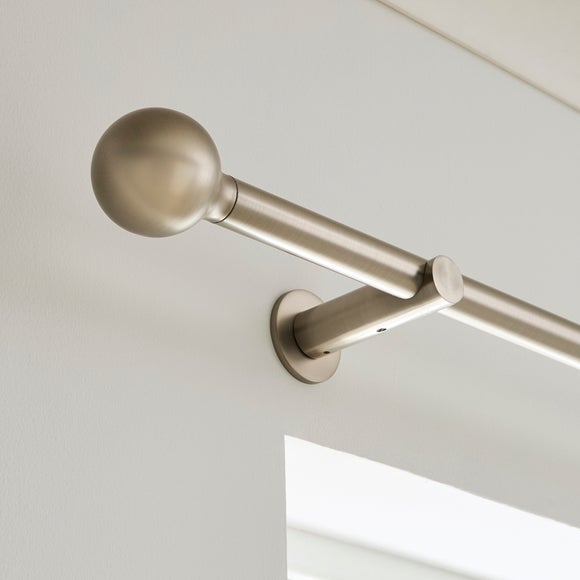View Contemporary Ball Fixed Metal Curtain Pole View Contemporary Ball Fixed Metal Curtain Pole