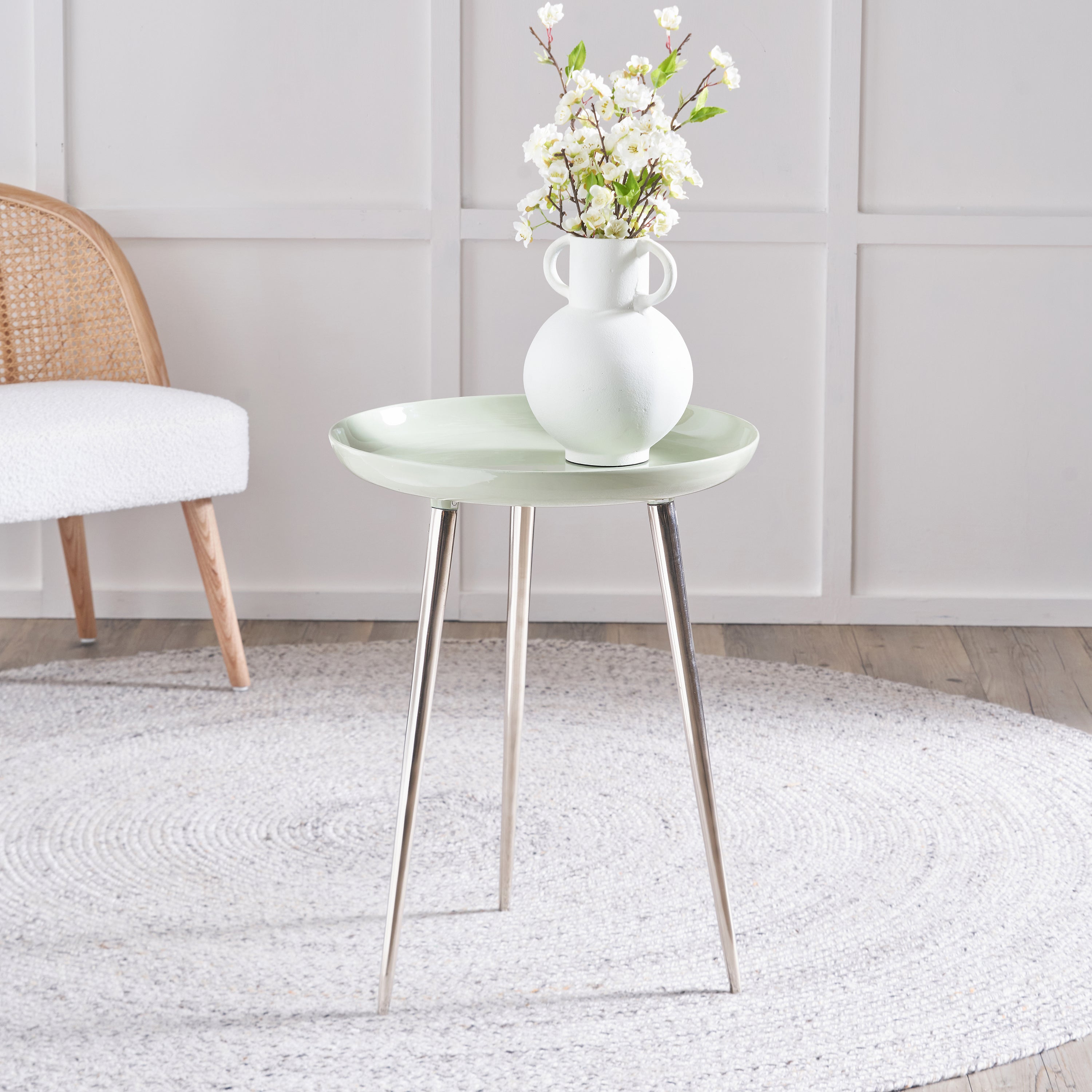 Seline Side Table Metal Sage