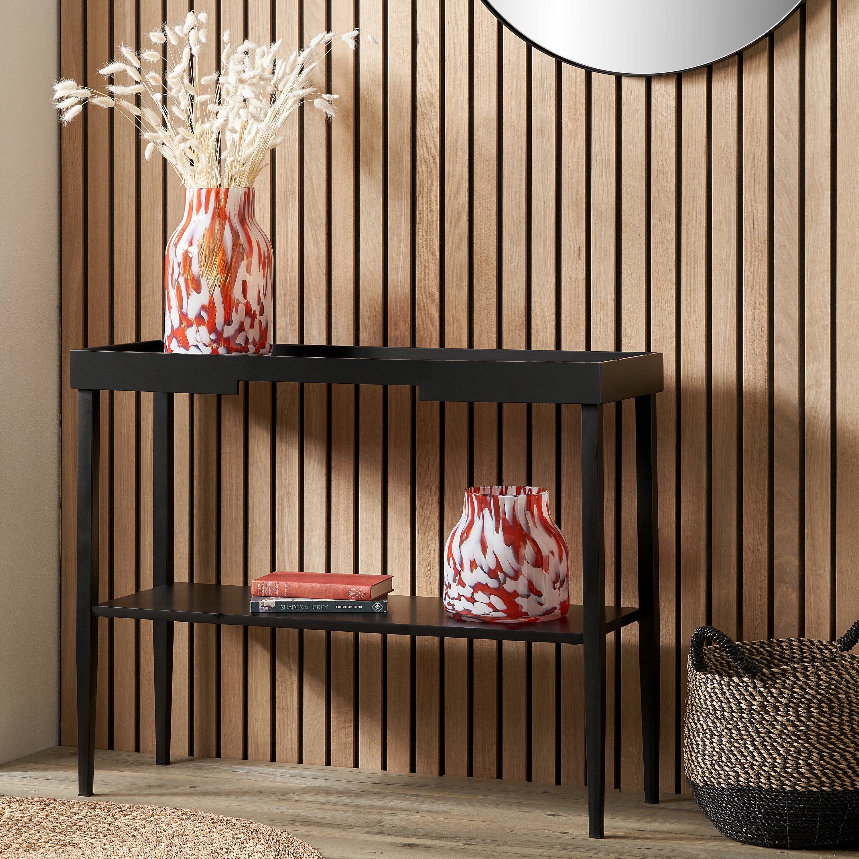 Marnie Console Table Black Wood Black