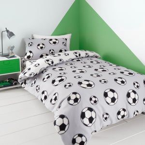Catherine Lansfield Football Fleece Duvet Cover And Pillowcase Set