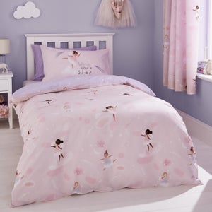 Catherine Lansfield Dancing Fairies Duvet Cover And Pillowcase Set