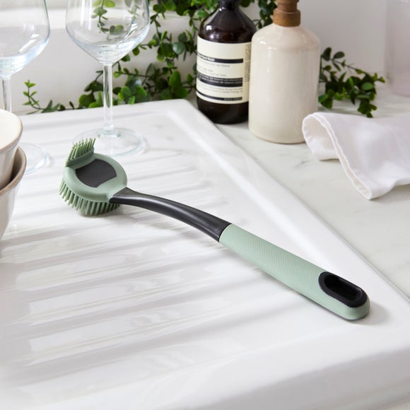 Click to view product details and reviews for Soft Grip Silicone Double Sided Dish Brush.