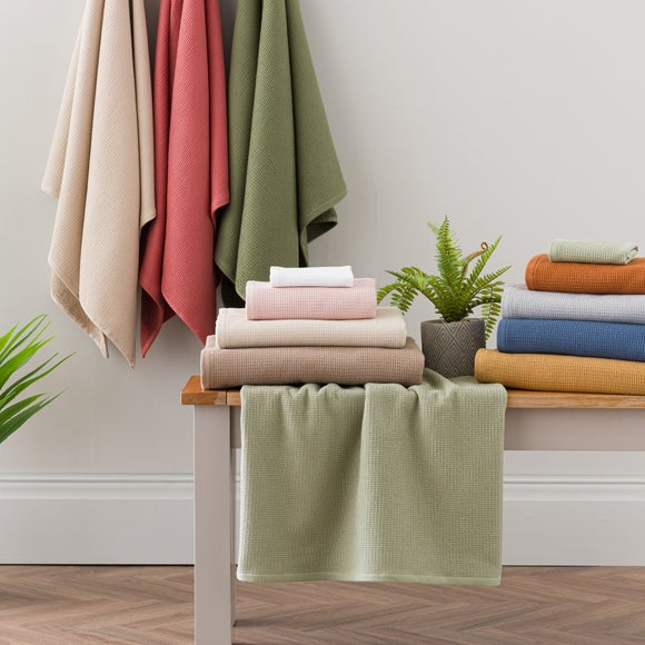 Photo 5 of Organic Cotton Reversible Waffle Towel