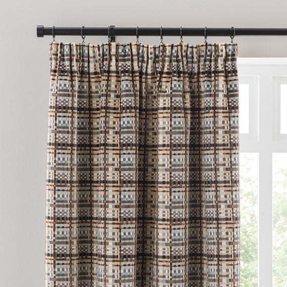 Roxana Cut Velvet Pencil Pleat Curtains
