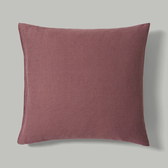 Woodland Deer Head Throw Pillow Cover – 16x16 Inch Cotton Linen Square Case For Sofa, Bed, Chair Decor