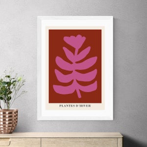 East End Prints Plantes Dhiver Rust By Ani Vidotto