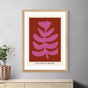 East End Prints Plantes Dhiver Rust By Ani Vidotto
