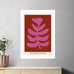 East End Prints Plantes Dhiver Rust By Ani Vidotto