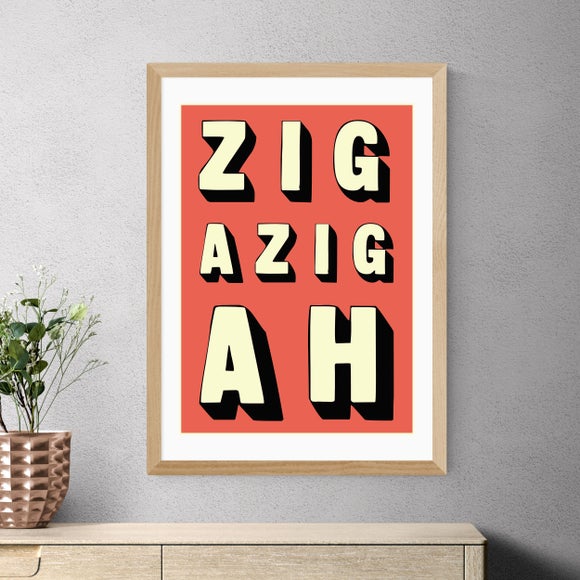 East End Prints Zigazigah Print