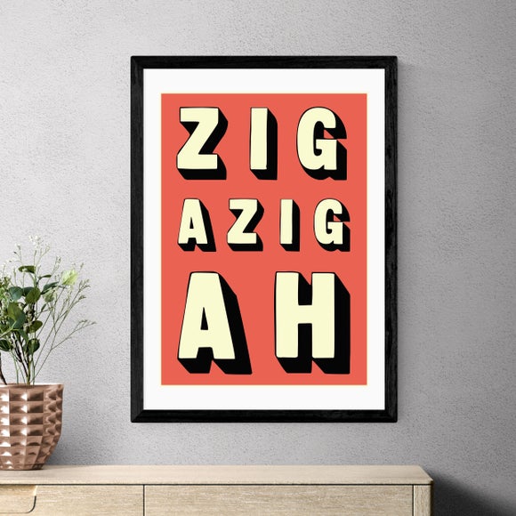 East End Prints Zigazigah Print
