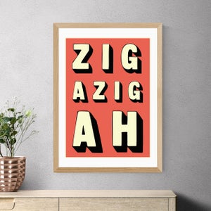 East End Prints Zigazigah Print