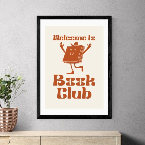 East End Prints Welcome To Book Club by Mother & Sun studio