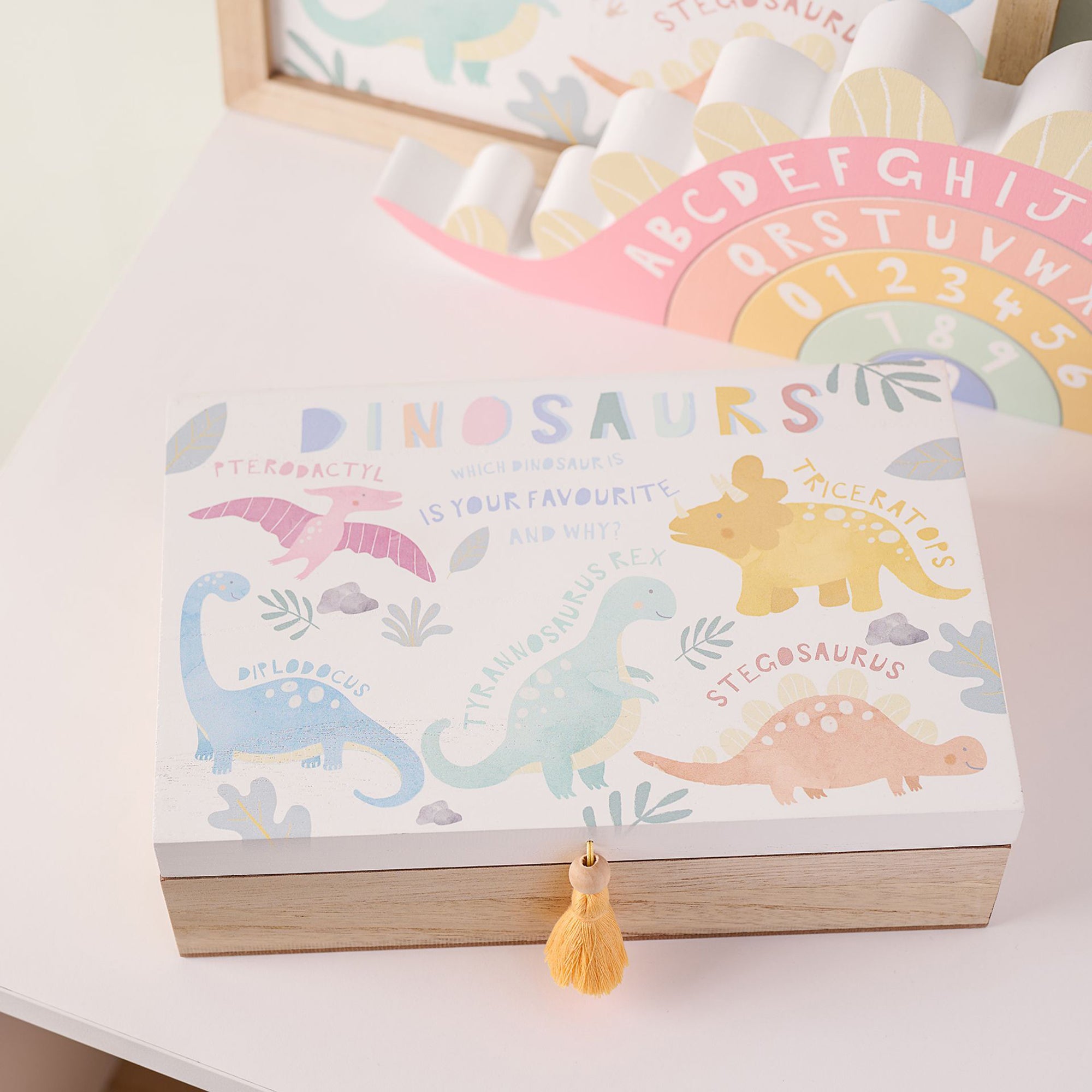 Petit Cheri Dinosaur Names Memory Box