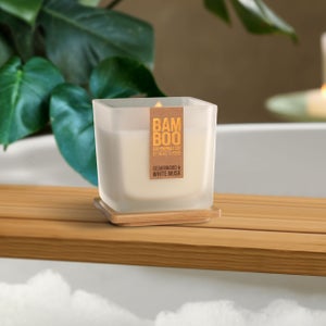 Heart And Home Bamboo Cedarwood & White Musk Jar Candle