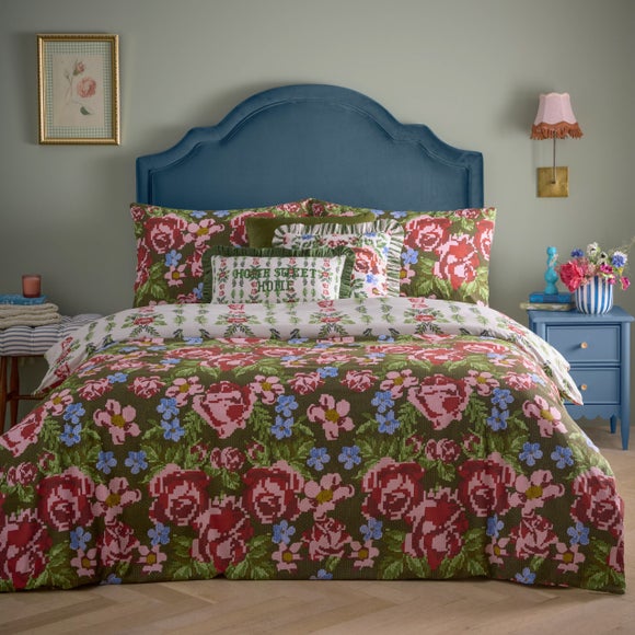 Furn Feeoni Reversible Duvet Cover And Pillowcase Set