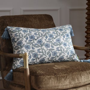 Delphine Floral Rectangular Cushion