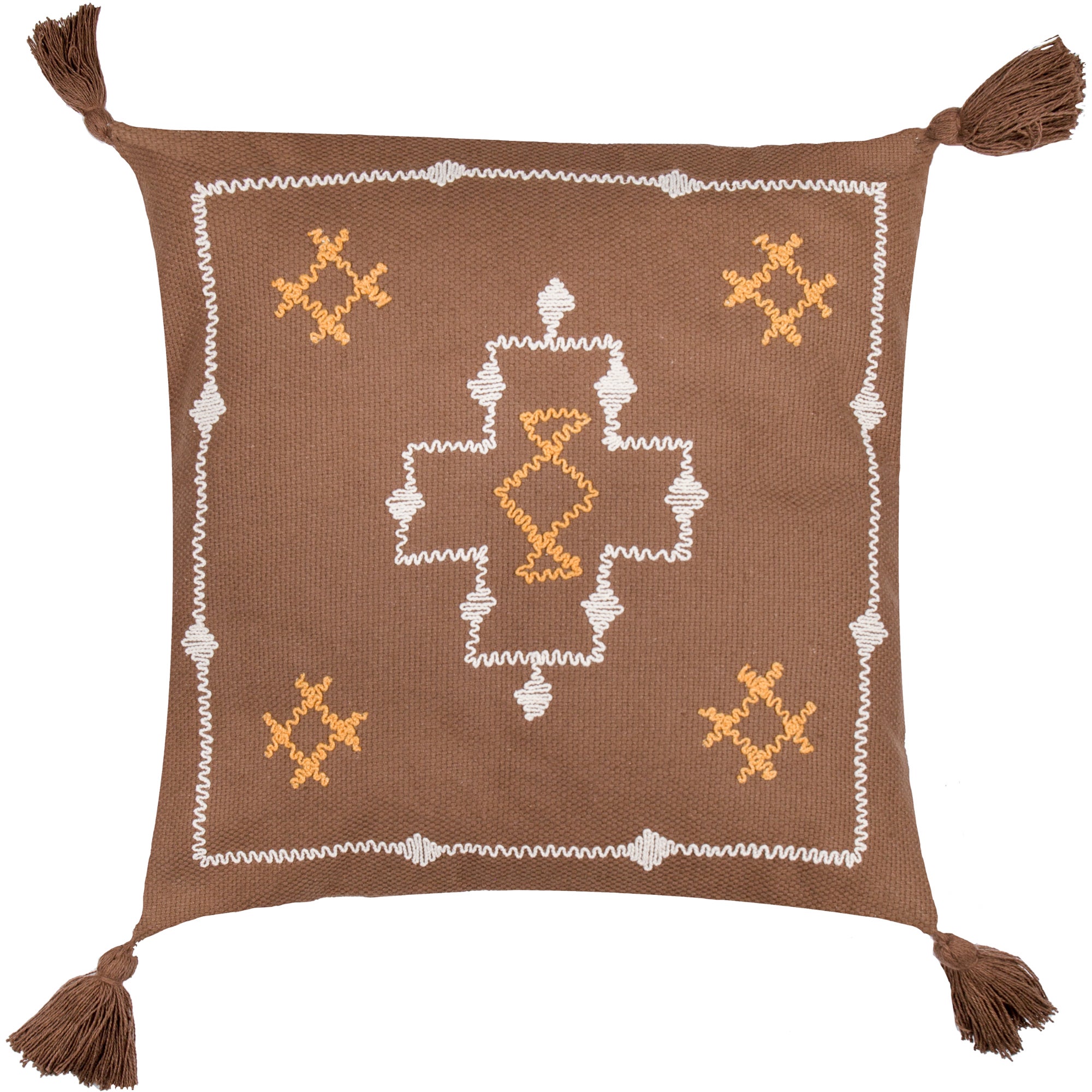 Durdle Geometric Square Cushion Cocoa