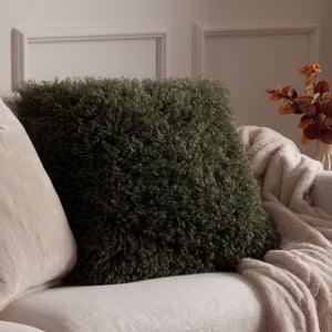 Furn. Rowan Faux Fur Square Cushion
