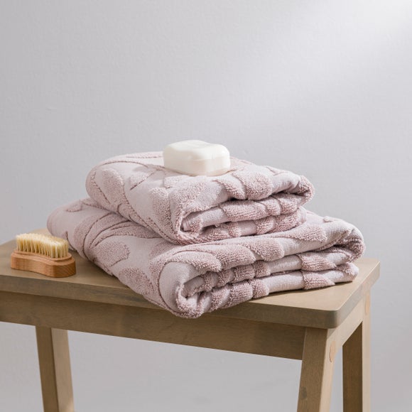 Woodland Leaf Sculptured Cotton Towel