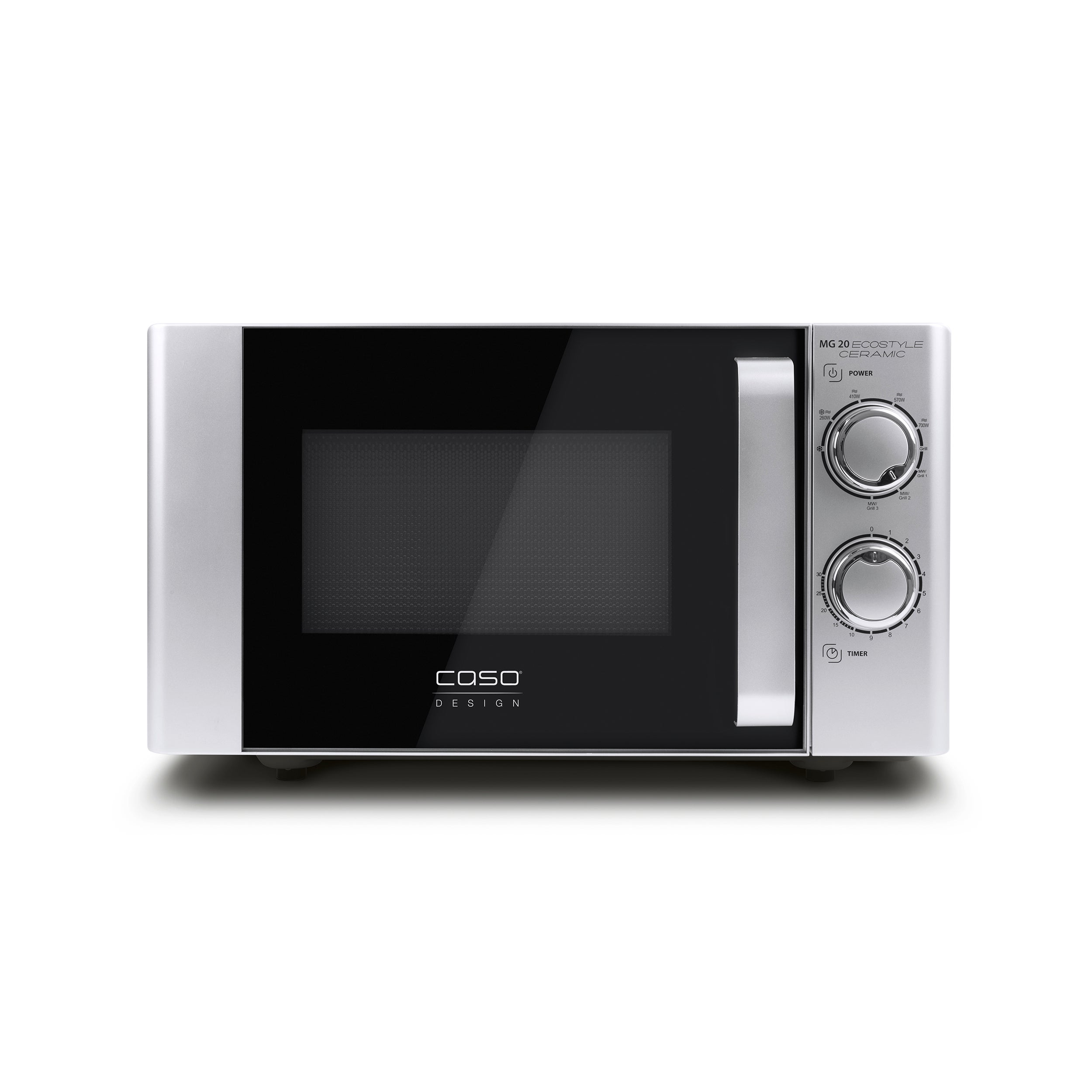 Caso 20l Ecostyle Ceramic Microwave And Grill Silver