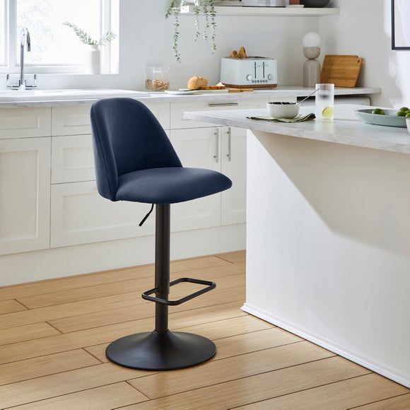 Delaney Adjustable Height Barstool Velvet