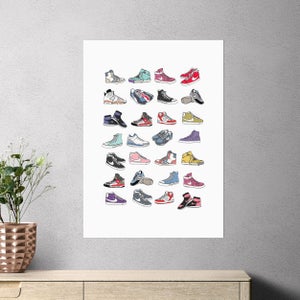 East End Prints Trainers Print By Hanna Melin