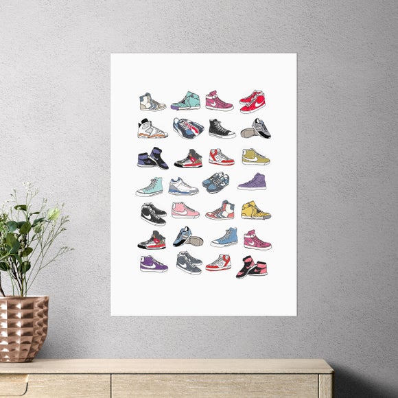 East End Prints Trainers Print by Hanna Melin