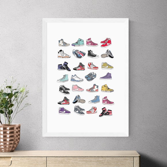 East End Prints Trainers Print by Hanna Melin