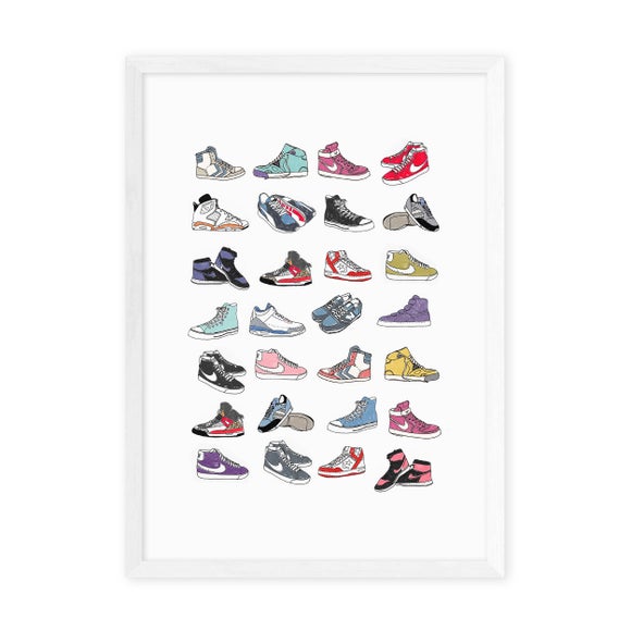 East End Prints Trainers Print by Hanna Melin