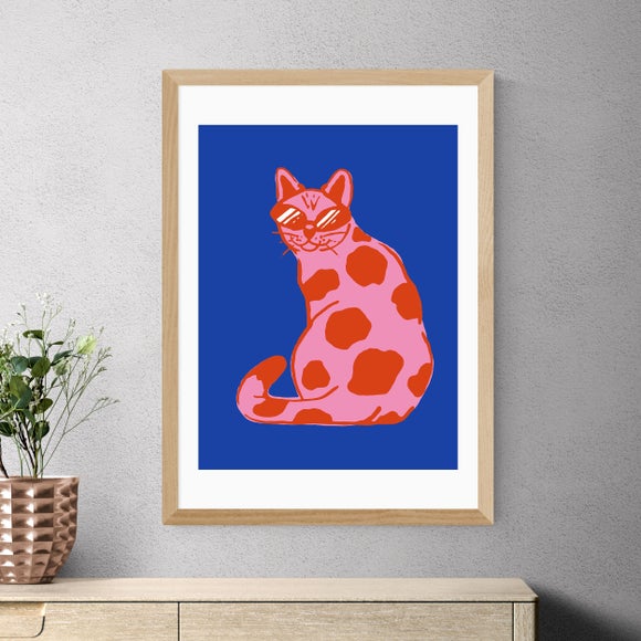 East End Prints Groovy Cat Print By Tartagain