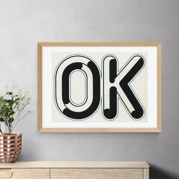 East End Prints OK Print by Vintage by Hemingway