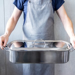 Kitchencraft Small Stainless Steel Fish Poacher Pan